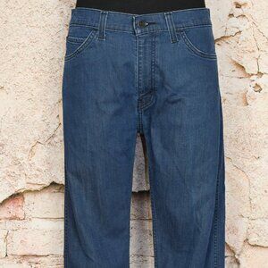 RARE Dark Blue LEVI'S Blank Black Tab Denim Jeans